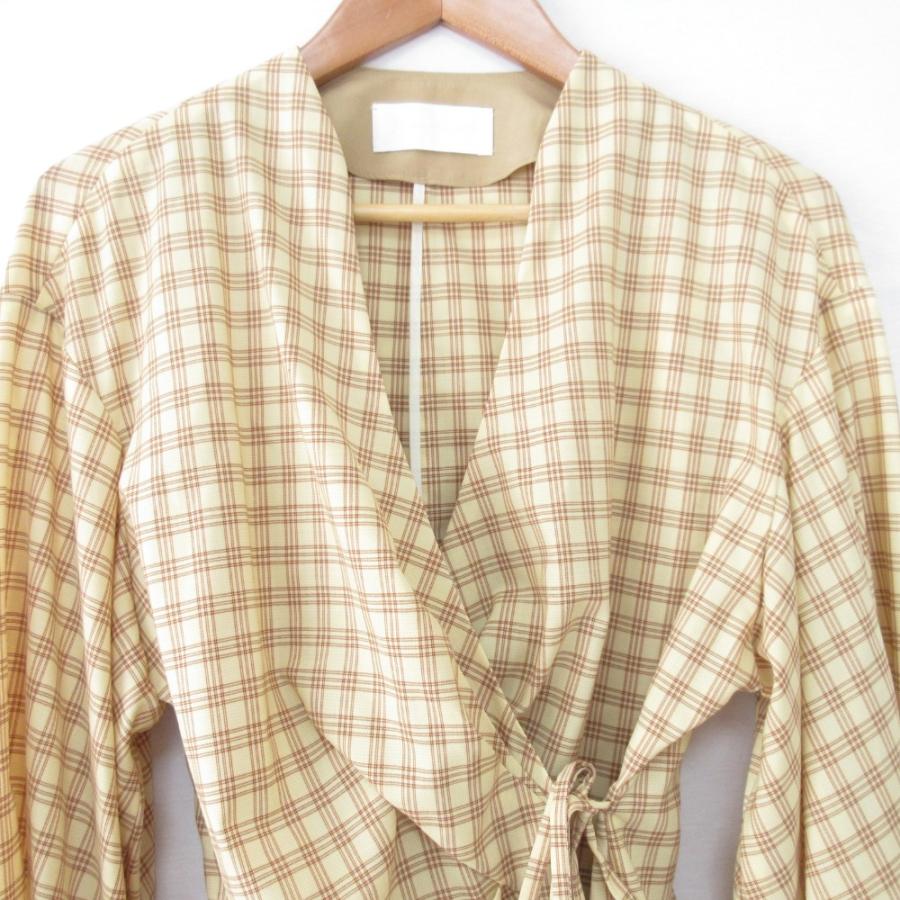 美品 21SS mame kurogouchi マメクロゴウチ チェック柄 長袖