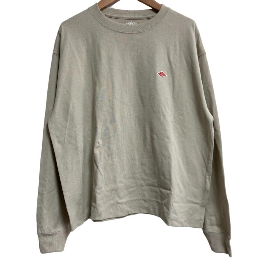 Danton（ダントン） 美品 ワッペンロゴ クルーネック 長袖 Tシャツ 
