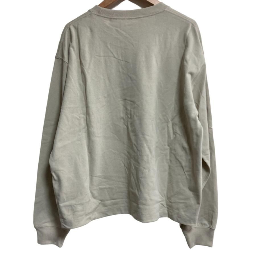 Danton（ダントン） 美品 ワッペンロゴ クルーネック 長袖 Tシャツ 