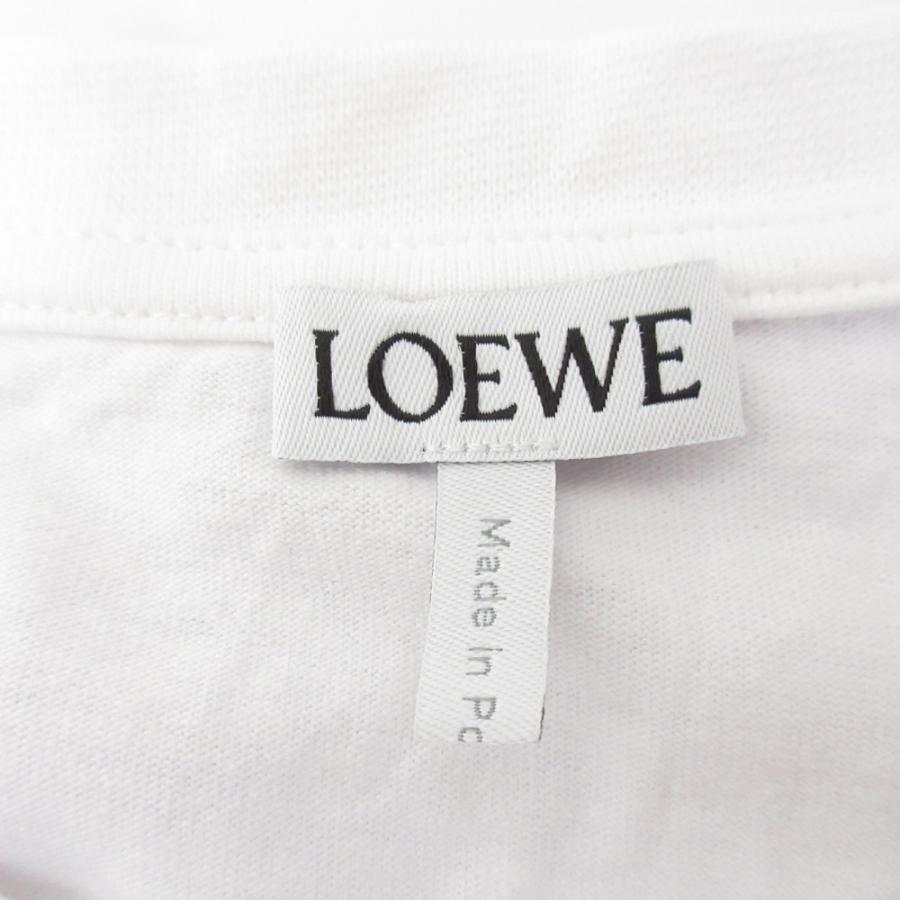 LOEWE ロエベ アナグラム アシンメトリー Tシャツ レディース Lサイズ アシンメトリー Tシャツ（コットンブレンド） ブルー - ロエベ 日本