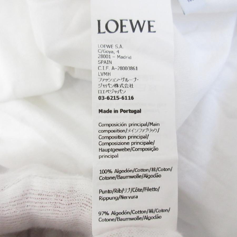 LOEWE ロエベ アナグラム アシンメトリー Tシャツ レディース Lサイズ アシンメトリー Tシャツ（コットンブレンド） ブルー - ロエベ 日本
