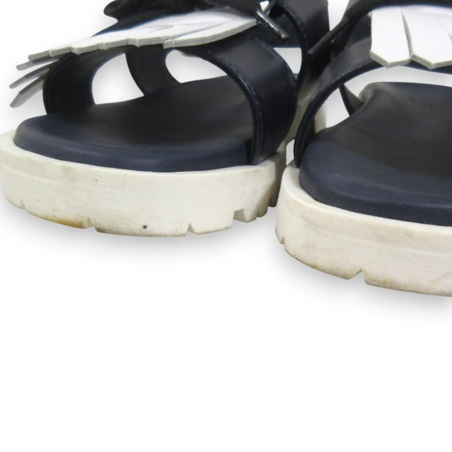 MARNI（マルニ） 美品 レザー フリンジ リボン アンクルストラップ 