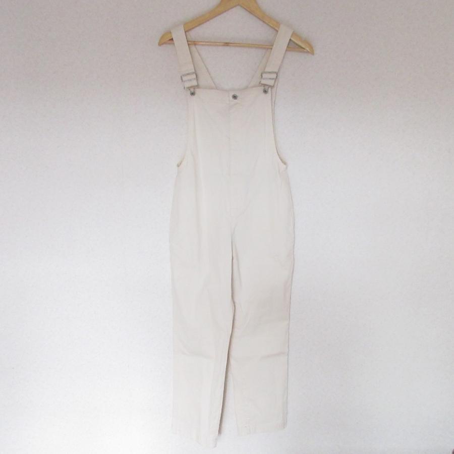TODAYFULコットンスリム サロペットオーバーオールホワイト