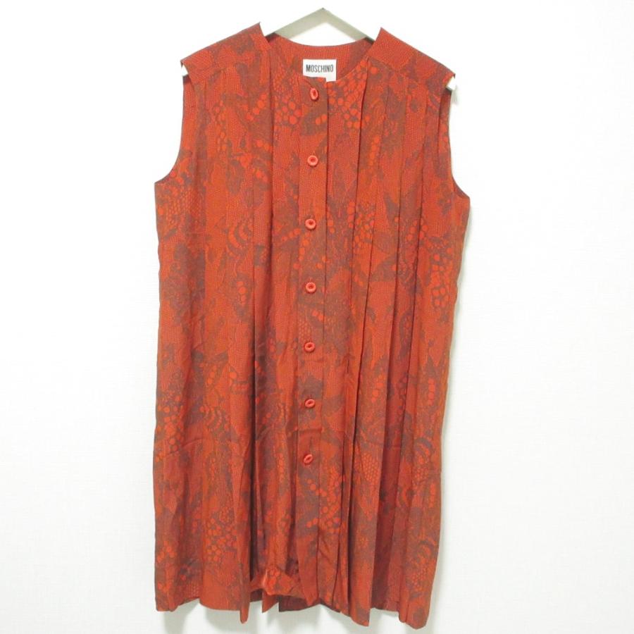 MOSCHINO モスキーノ ミニワンピース ミニワンピース 黒 チェーン装飾