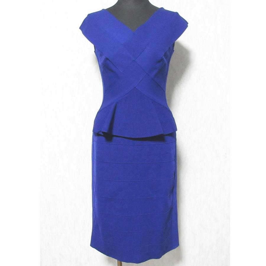 EPOCA 美品 エポカ ストレッチ ペプラム ニットワンピース