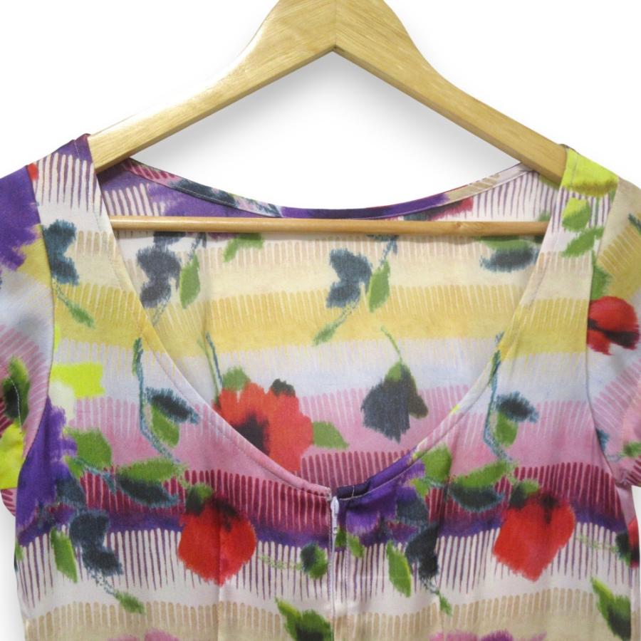 コムデギャルソン　ワンピース　スパンコール　花柄　パフスリーブ　変形　SS 楽天市場】花柄ワンピ パフスリーブ 花柄 ワンピース Aライン