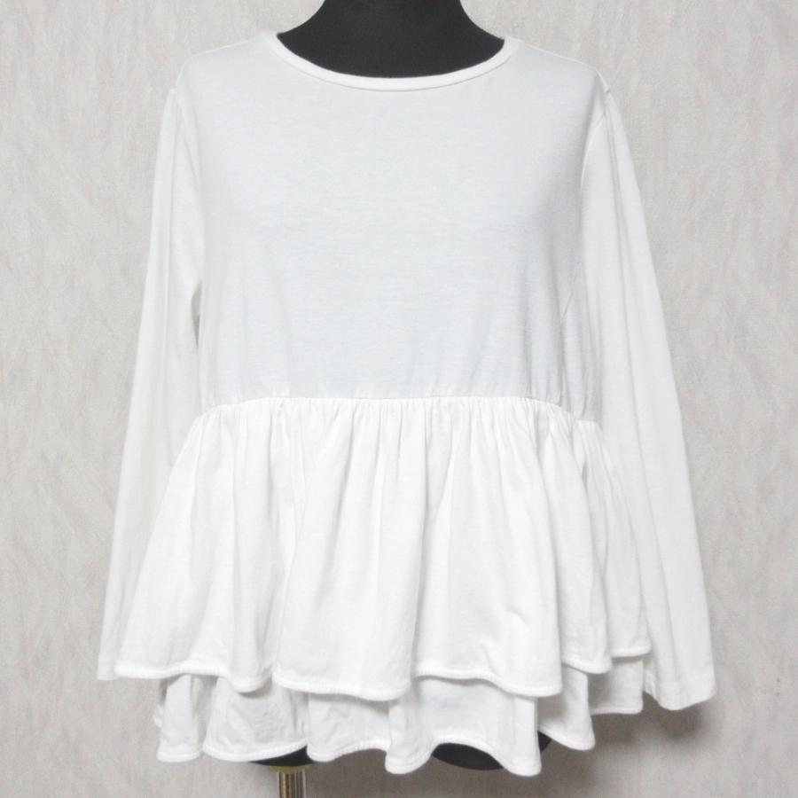 Yori 良品 ヨリ ペプラム ロングスリーブカットソー YR181-093AT-7 F