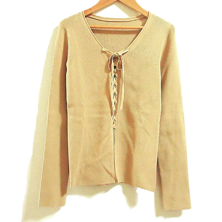 NOBLE（ノーブル） 美品 25SS NOBLE レースアップリブニット