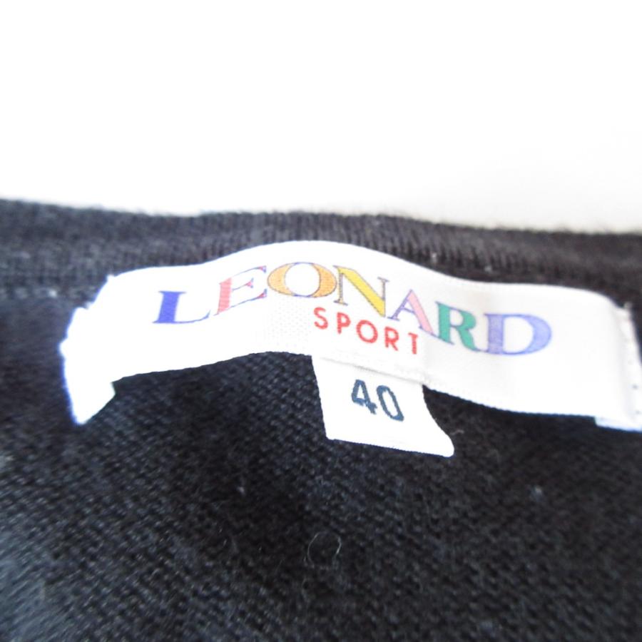 LEONARD SPORT 良品 レオナールスポーツ ラインストーン 長袖 ニット