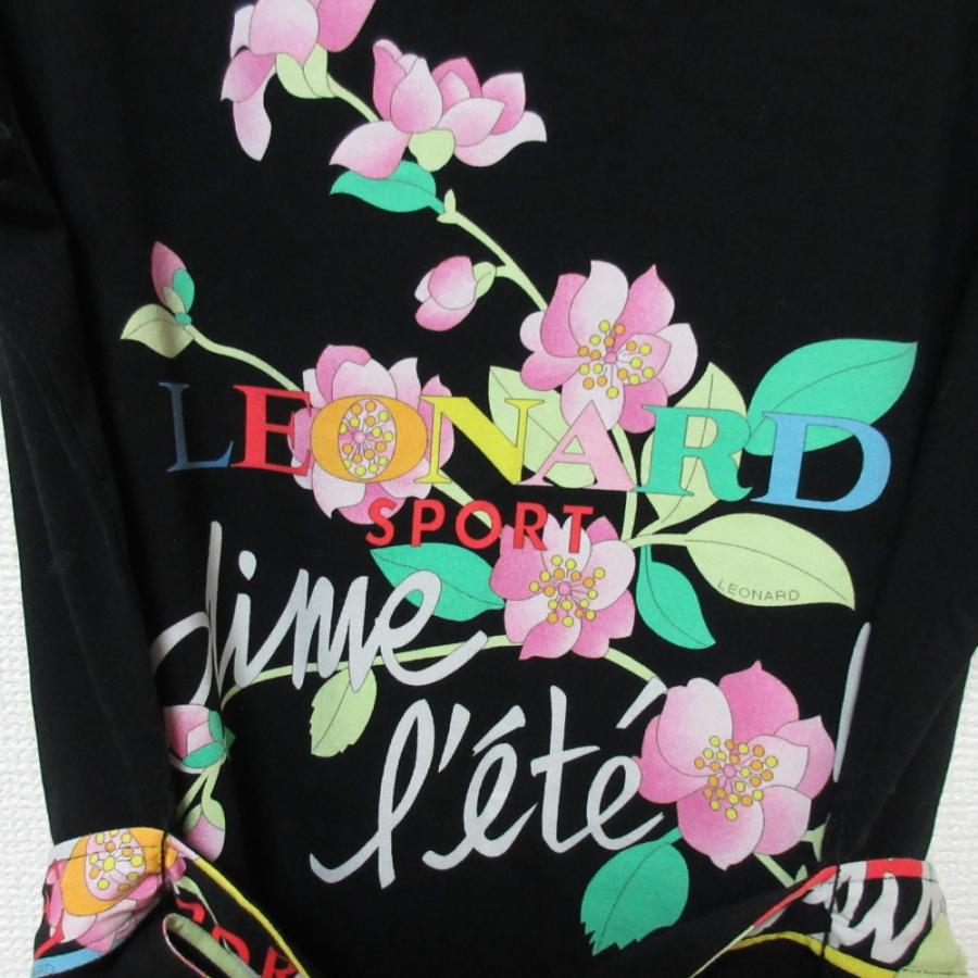 LEONARD 美品 レオナールスポーツ フラワープリント ストレッチ