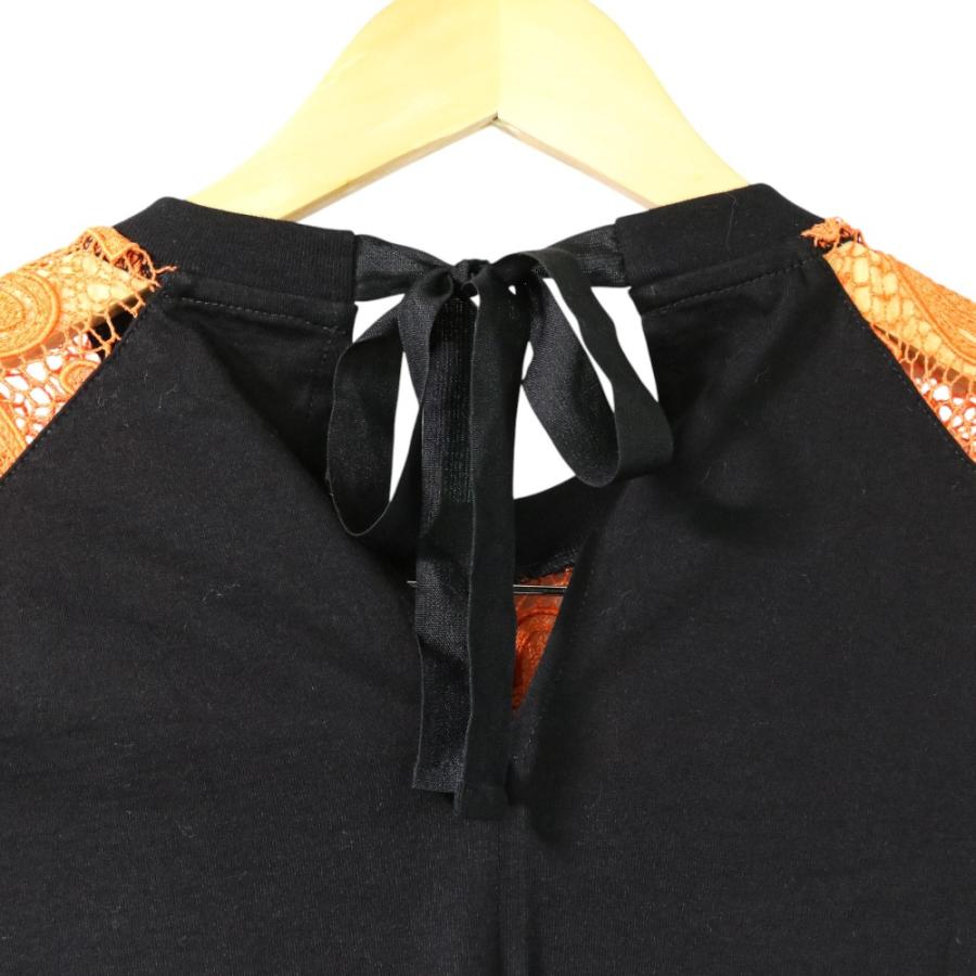 miu miu（ミュウミュウ） 美品 レース切替 Tシャツ ワンピース S