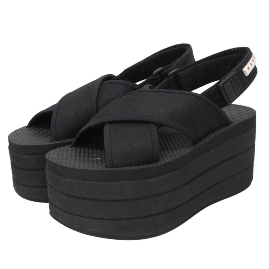 MARNI マルニ クロスストラップ 厚底サンダル 36（23cm）
