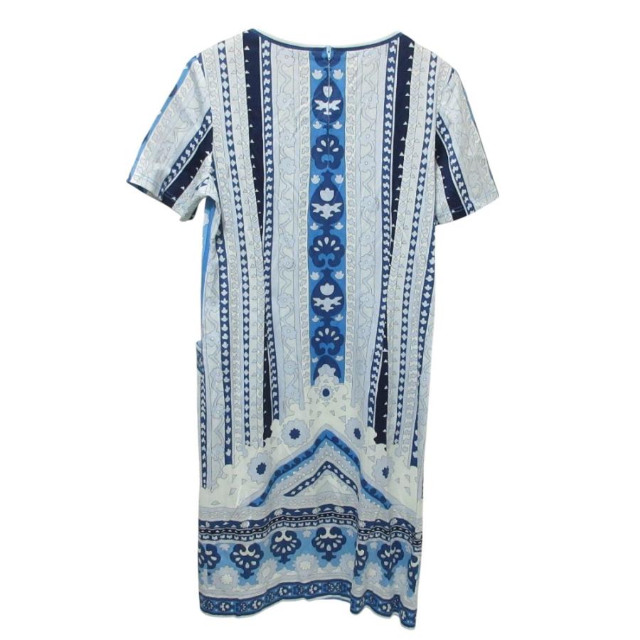 レオナール 美品】LEONARD 花柄 半袖 膝丈ワンピース38 【公式通販】