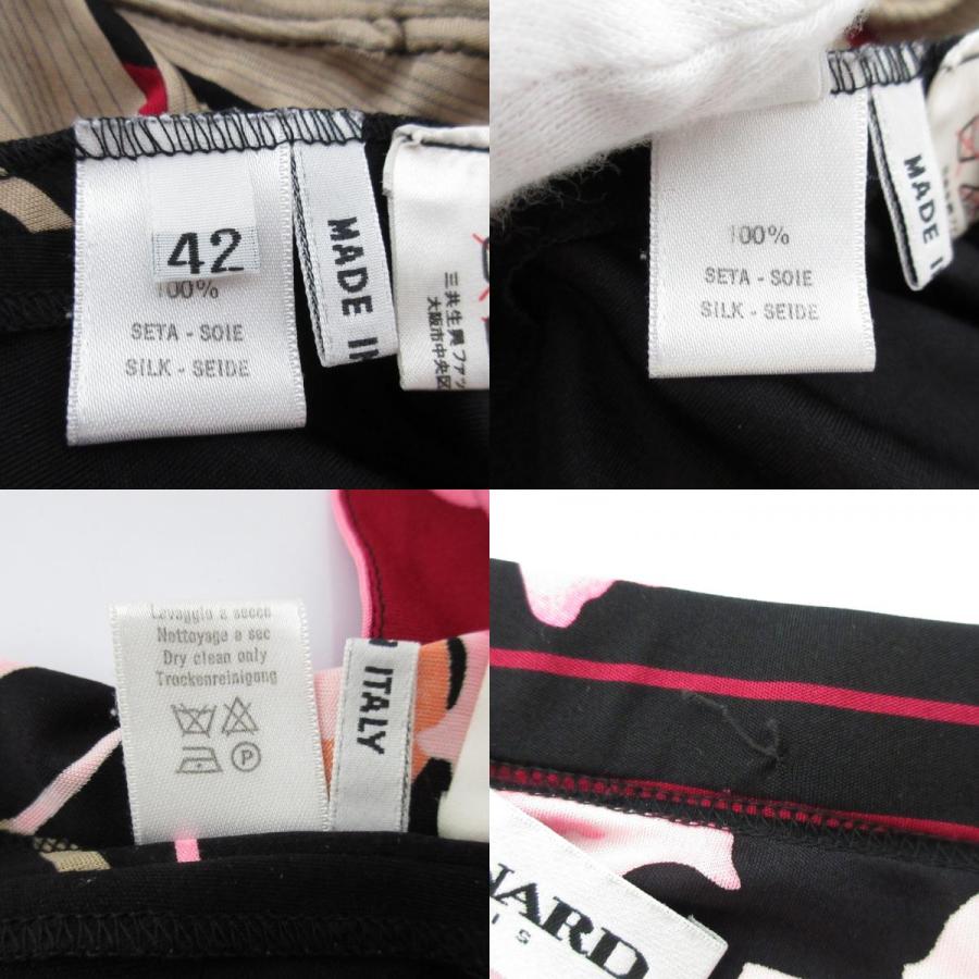 LEONARD 良品 PARIS レオナールパリ フラワープリント シルク