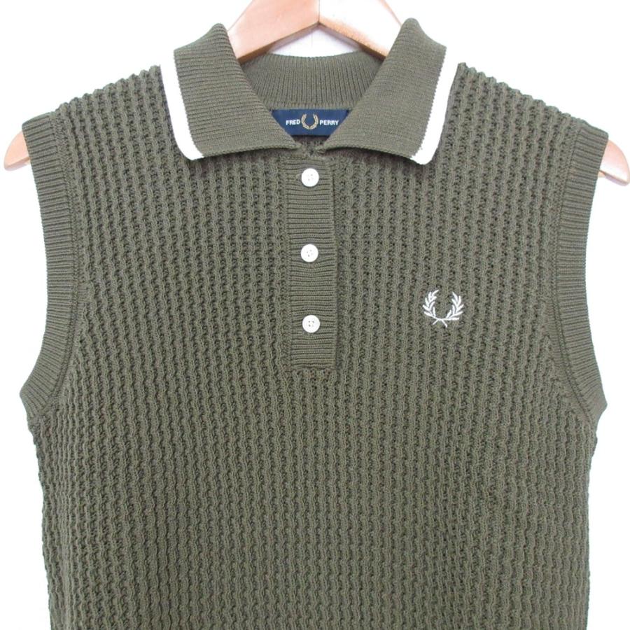 FRED PERRY（フレッドペリー） 新品同様 SLEEVELESS KNITTED POLO 