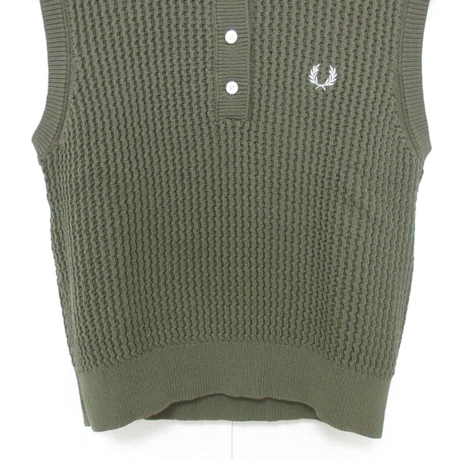 FRED PERRY（フレッドペリー） 新品同様 SLEEVELESS KNITTED POLO 