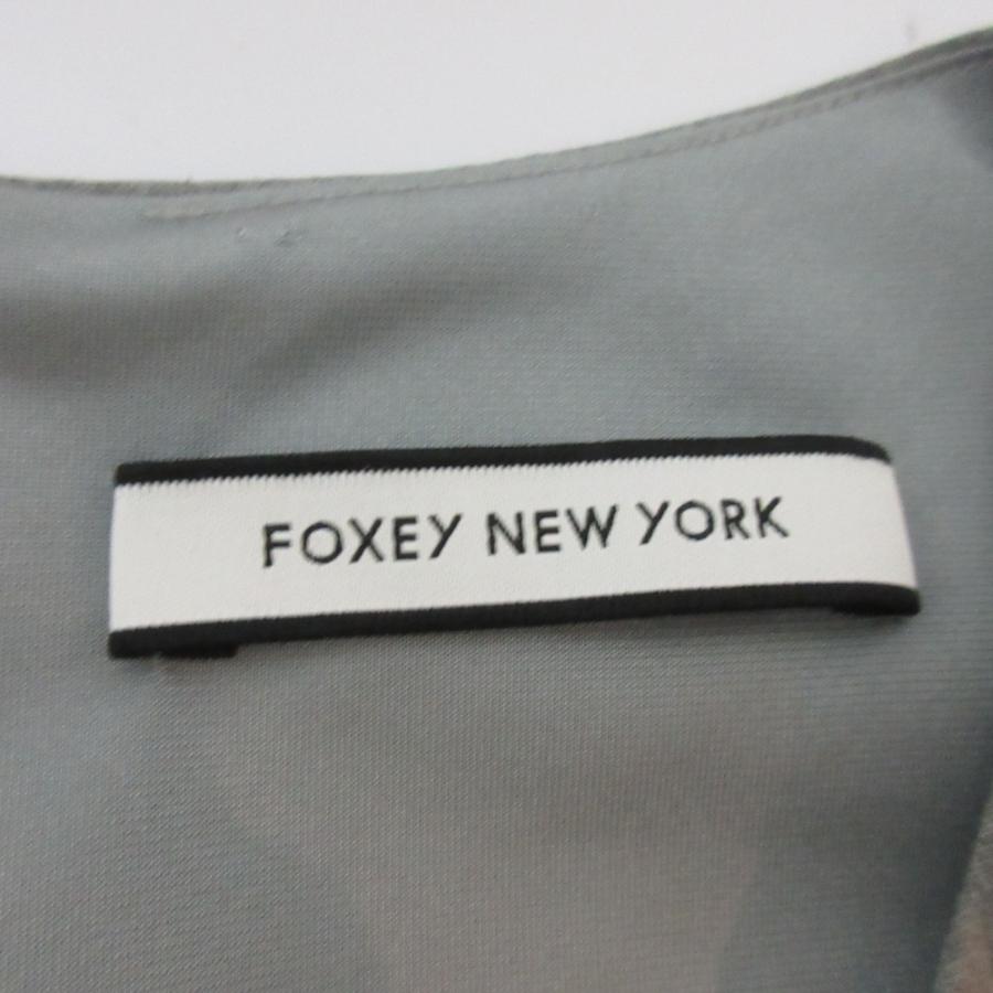 FOXEY NEW YORK 良品 フォクシーニューヨーク 半袖 ギャザー フレア