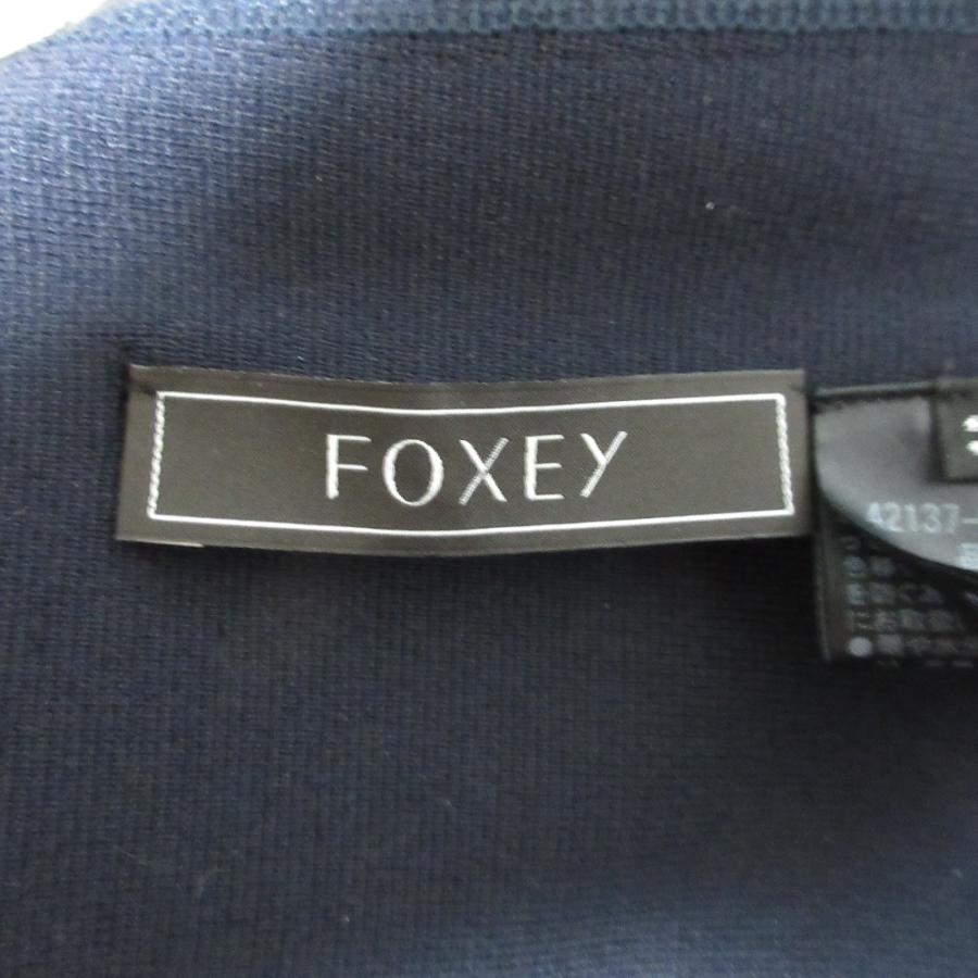 フォクシー 2022 ドレス クレセント 42137 ワンピース 38 ネイビー フォクシー 2022 ドレス クレセント 42137 ワンピース 38