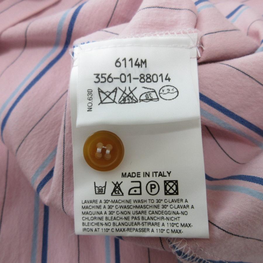 ヴィヴィアンウエストウッド RED LABEL ピンクストライプ長袖シャツ Vivienne Westwood red label 美品 ヴィヴィアンウエストウッド