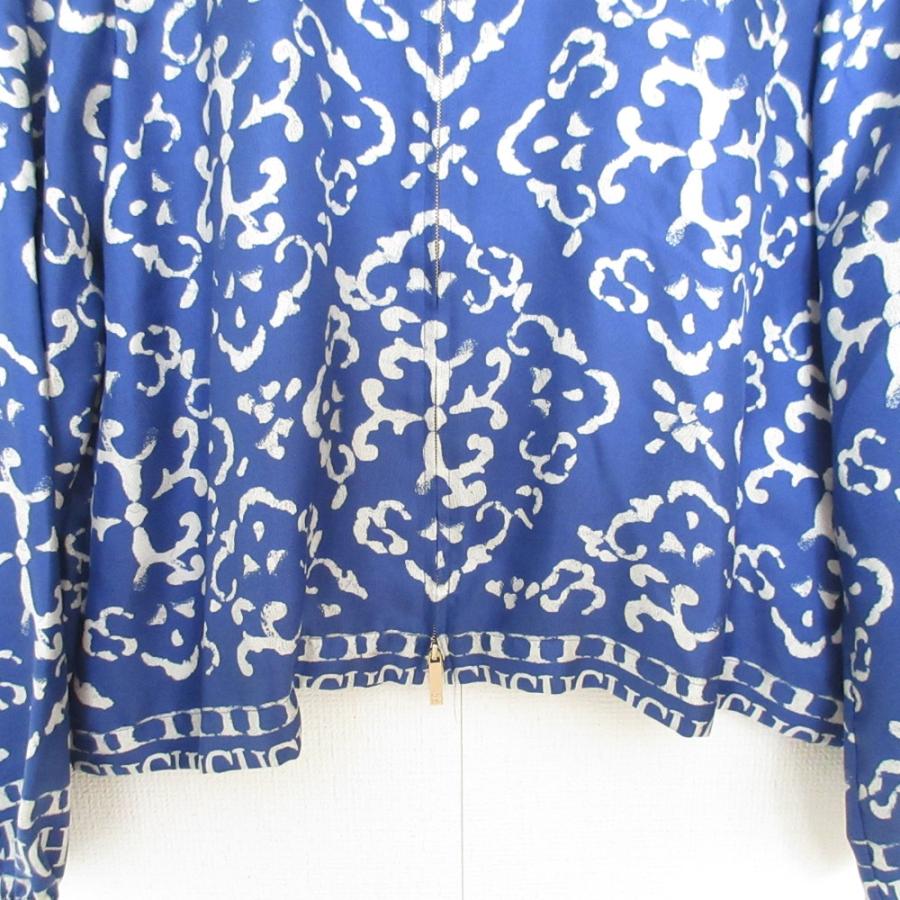美品 CAROLINA HERRERA キャロライナ ヘレラ シルクブルゾン