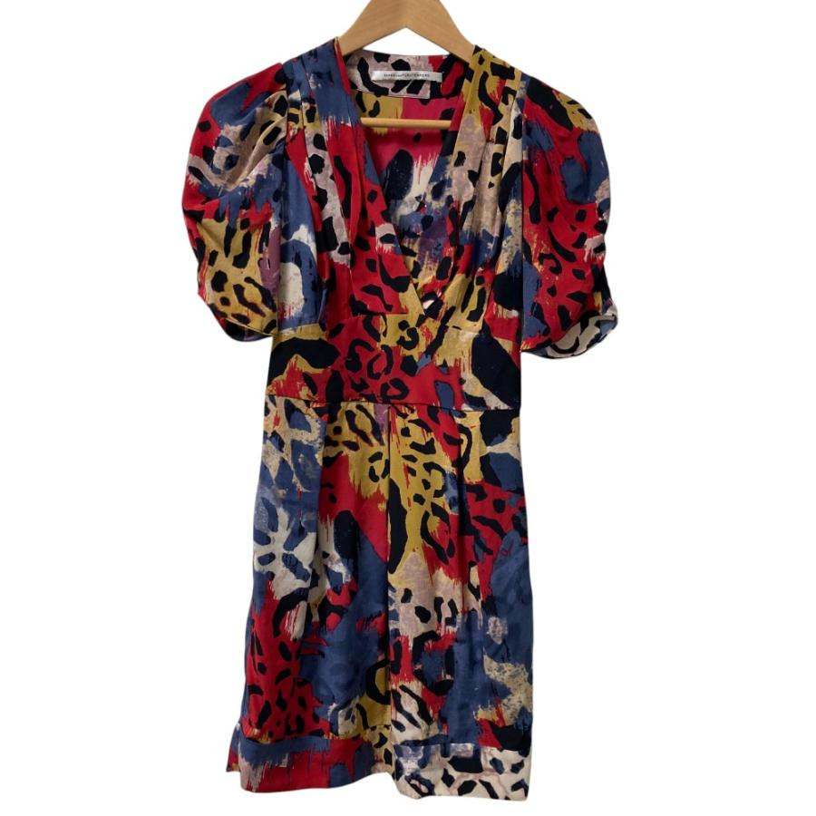 美品】DVF ダイアンフォンファステンバーグ 総柄 ラップドレス size0