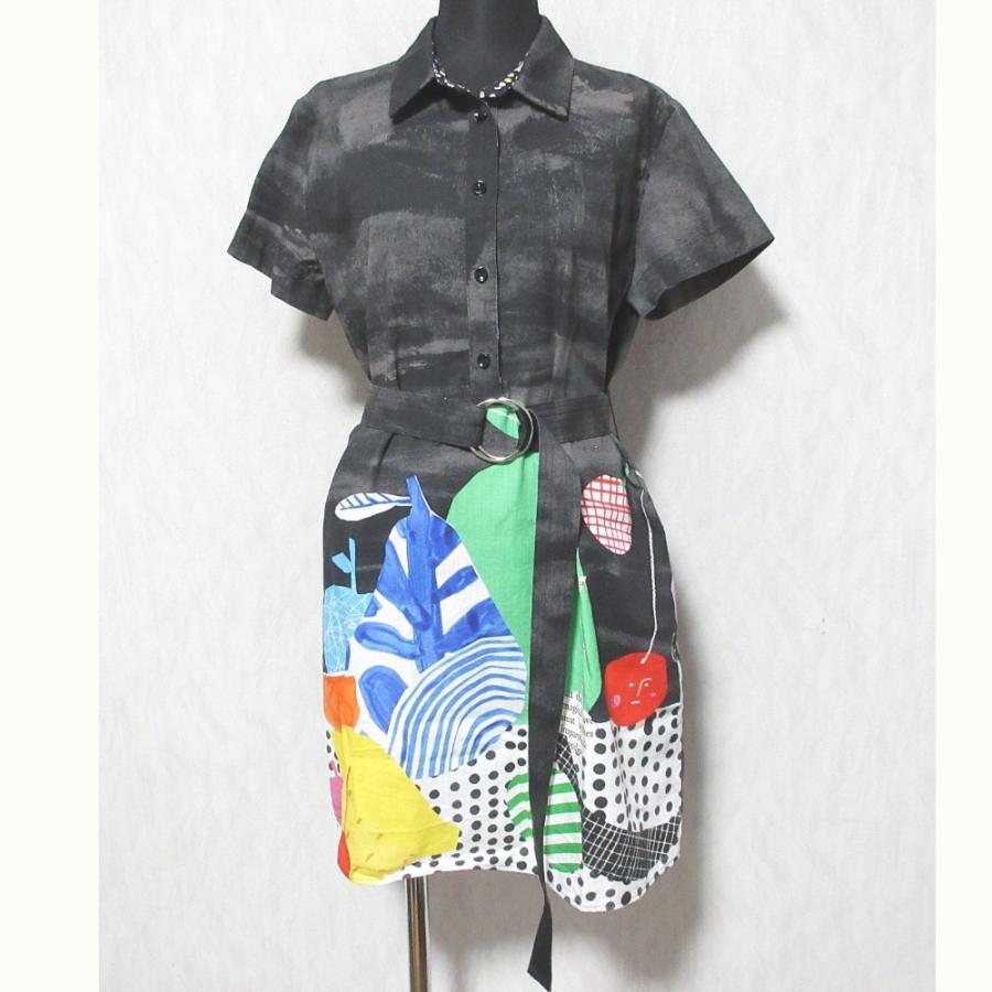 iBLUES（イブルース） 美品 ベルテッドチュニックシャツワンピース 