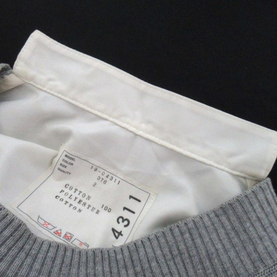 sacai（サカイ） 良品 半袖 ニット レース 異素材切替 バックプリーツ 