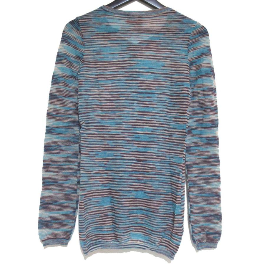MISSONI（ミッソーニ） ボーダー柄 長袖 ニット カーディガン サイズ38 