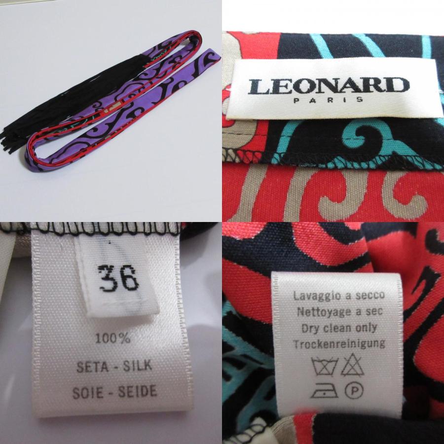 LEONARD（レオナール） LEONARD PARIS レオナールパリ 総柄 シルク