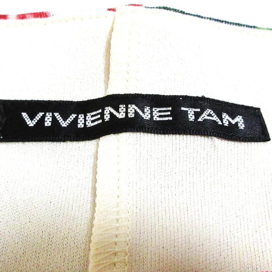 ヴィヴィアンタム VIVIENNE TAM サイズ0 XS - 黒×白×マルチ レディース