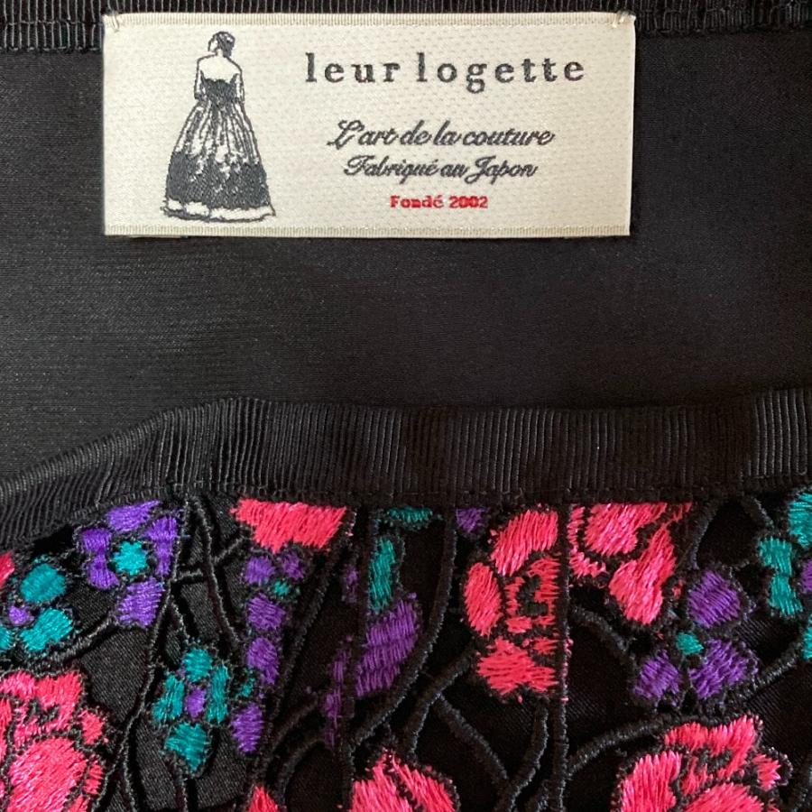 leur logette（ルール ロジェット） 美品 フラワーエンブロイダリー