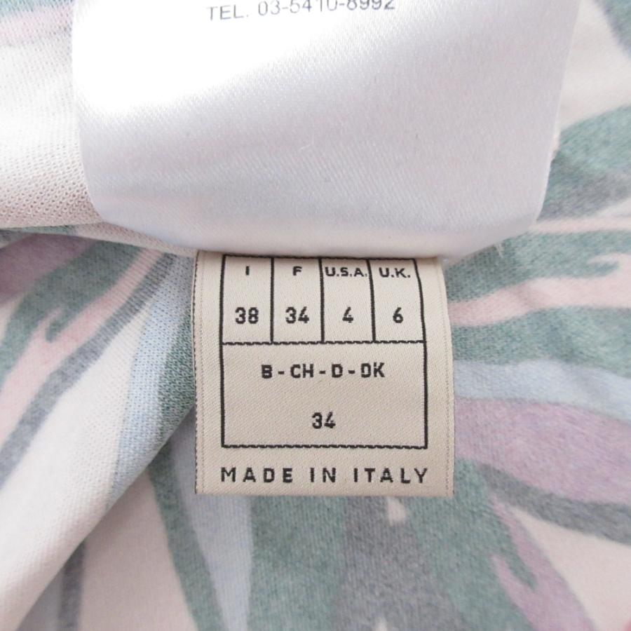美品 EMILIO PUCCI エミリオプッチ バンブープリント ショートスリーブ カットソー サイズ34 ピンク レディース 古着 中古 USED EMILIO PUCCI（エミリオプッチ） 美品 バンブープリント ショート