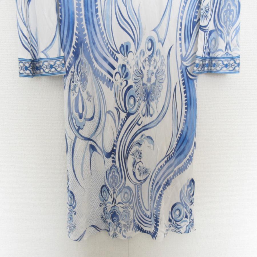 T818♪ EMILIO PUCCI 総柄シルクワンピース　サイズ38 T818♪ EMILIO PUCCI 総柄シルクワンピース サイズ38 楽天市場