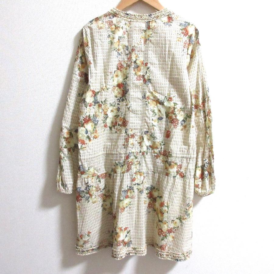 INGEBORG（インゲボルグ） 美品 ドフラワープリント レースピンタック