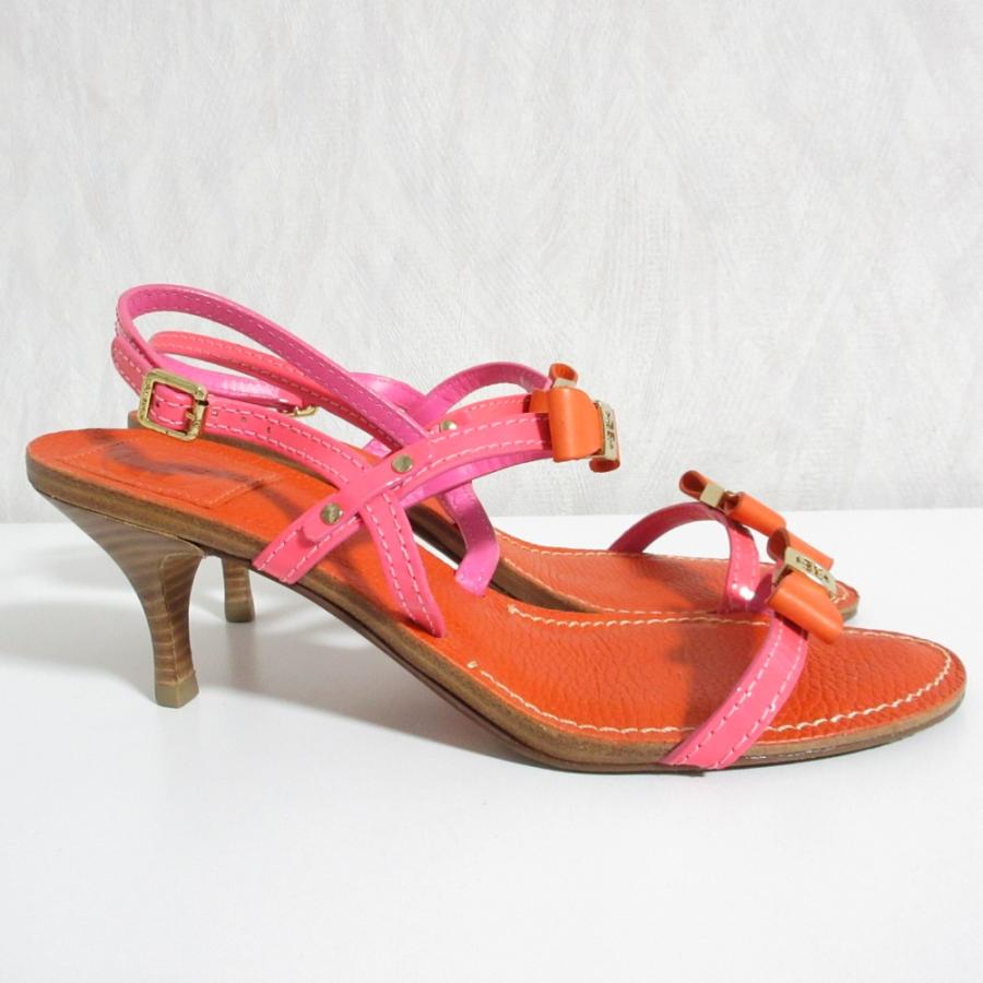TORY BURCH 美品 トリーバーチ レザー リボンモチーフ