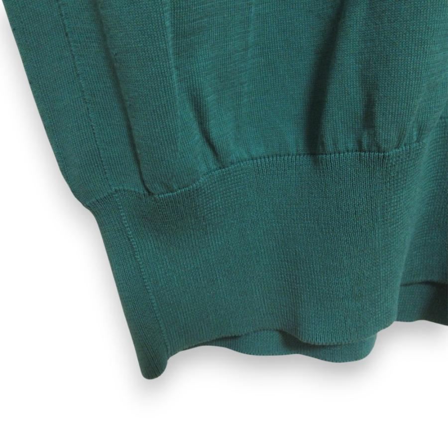 美品 BLAMINK ブラミンク スリーブレス コットンニット カットソー 7918-106-0108 サイズ36 グリーン レディース 古着 中古 USED BLAMINK 美品 ブラミンク スリーブレス コットンニット カットソー