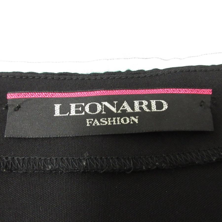 LEONARD（レオナール） 美品 フラワープリントトリム カンカン