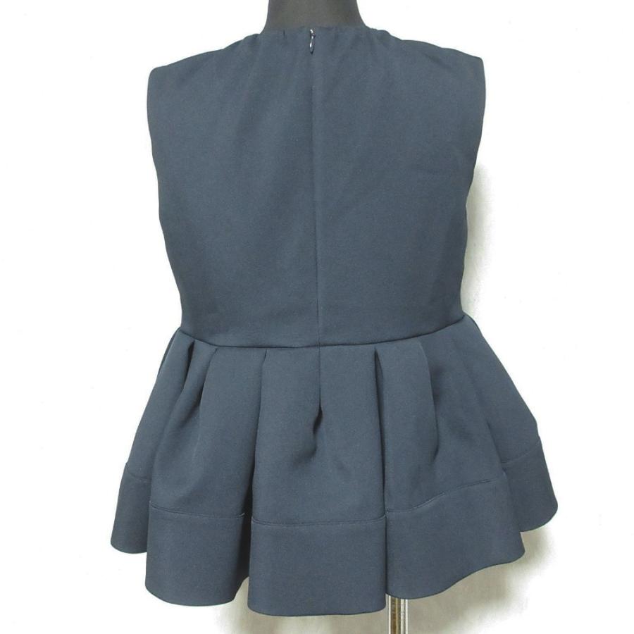 トレフルプラスワン クラウドトップス　ノースリーブ ネイビー 01サイズ 美品 TREFLE＋1 トレフルプラスワン クラウドトップス