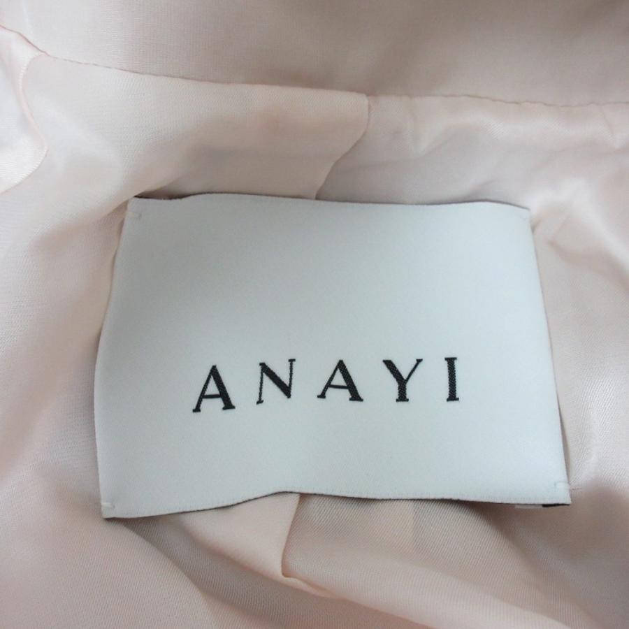 アナイ　シャンタンドレスコート　ピンクベージュ　36 ANAYI（アナイ） 良品 22SS ANAYI ライトシャンタンドレスコート