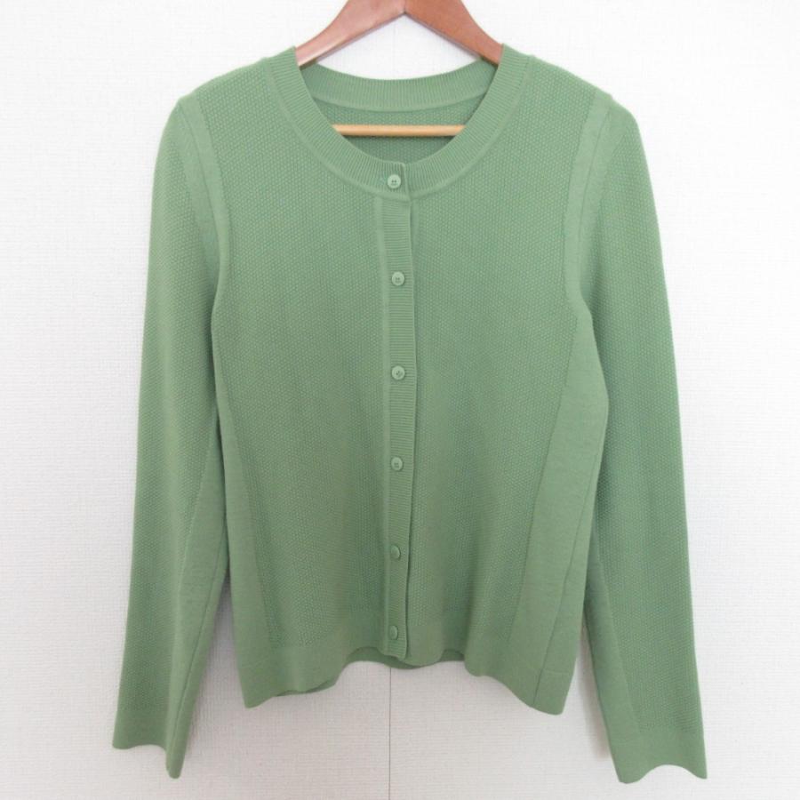 FOXEY - 良品 FOXEY フォクシー クリスピー ニットカーディガン 40843 サイズ40 グリーン レディース 古着 中古 USED FOXEY（フォクシー） 良品 クリスピー ニットカーディガン 40843
