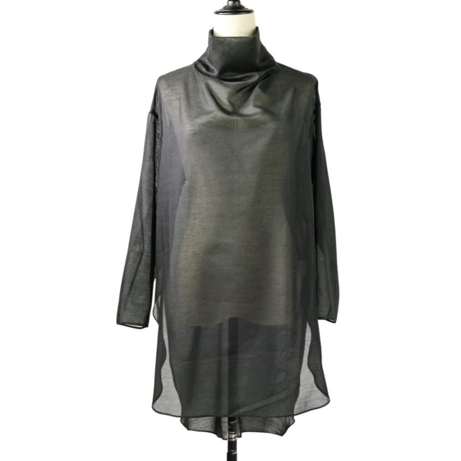 【タグ付き】 ルフィル　ハイネックシアーボイルブラウス　新品未使用 LE PHIL]ハイネックシアーブラウス | KOBUNSHA SELECT SHOP