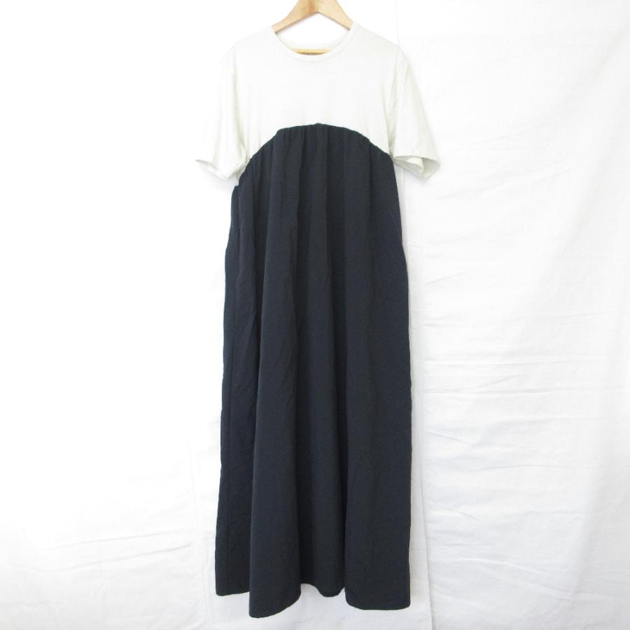 SINME 良品 シンメ バイカラー Tシャツワンピース S22SS-11 サイズF