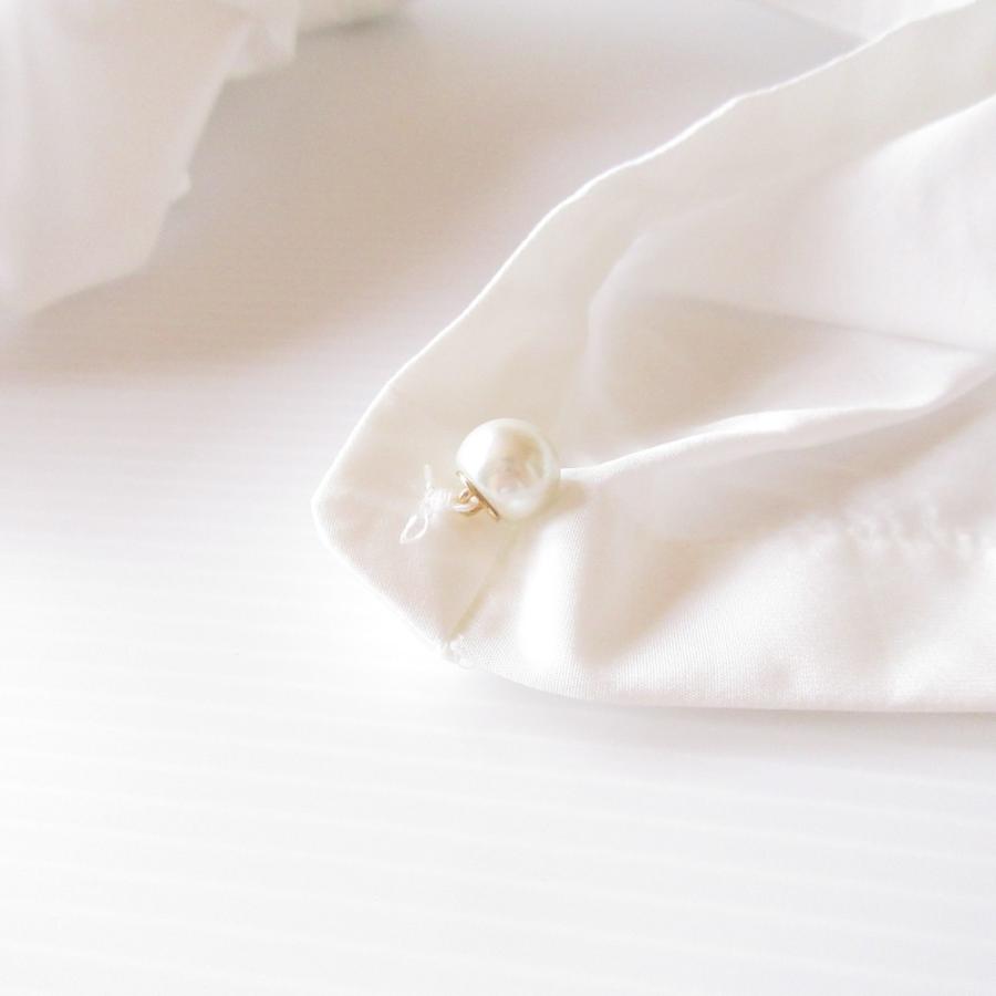 ANAYI（アナイ） 美品 23SS ANAYI パールボタン バルーンスリーブ 長袖 