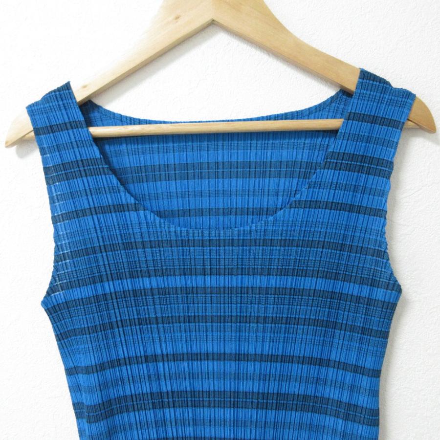 PLEATS PLEASE 美品 プリーツプリーズ イッセイミヤケ ボーダー