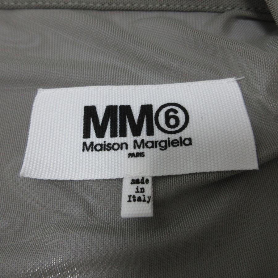 MM6 - 新品同様 22SS MM6 Maison Margiela エムエムシックス メゾンマルジェラ オーバーサイズ メッシュ シアーTシャツ サイズS カーキ レディース 古着 中古 USED MM6 新品同様 22SS Maison Margiela エムエムシックス メゾン