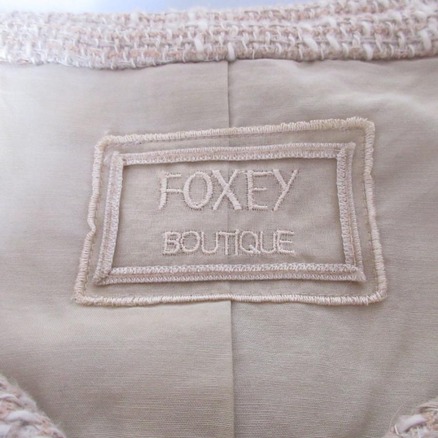 FOXEY（フォクシー） 美品 フレンチスリーブ ツイードジャケット 31554