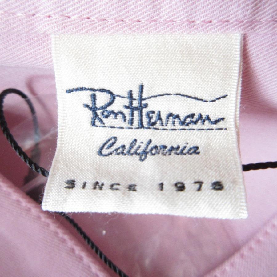 美品 Ron Herman ロンハーマン 長袖 オーバーサイズ バンドカラー シャツ ブラウス XS ピンク  レディース 古着 中古 USED Ron Herman（ロンハーマン） 美品 長袖 オーバーサイズ バンドカラー