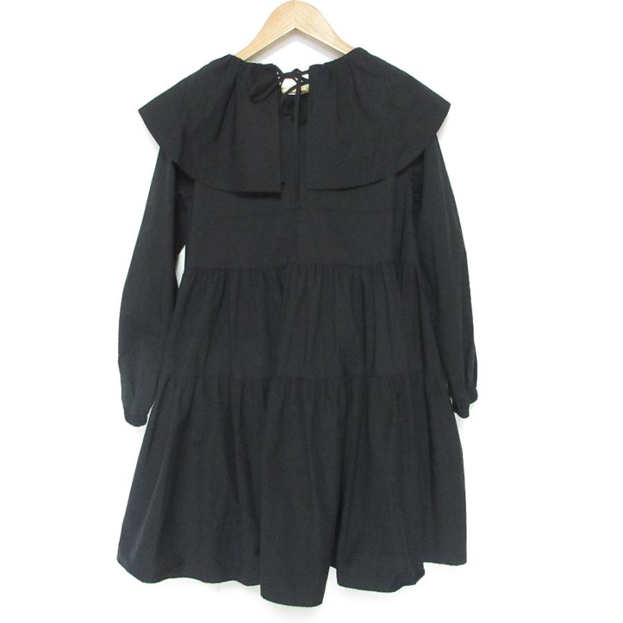 Yori 美品 21AW yori ヨリ フリルカラーティアードチュニック 長袖 