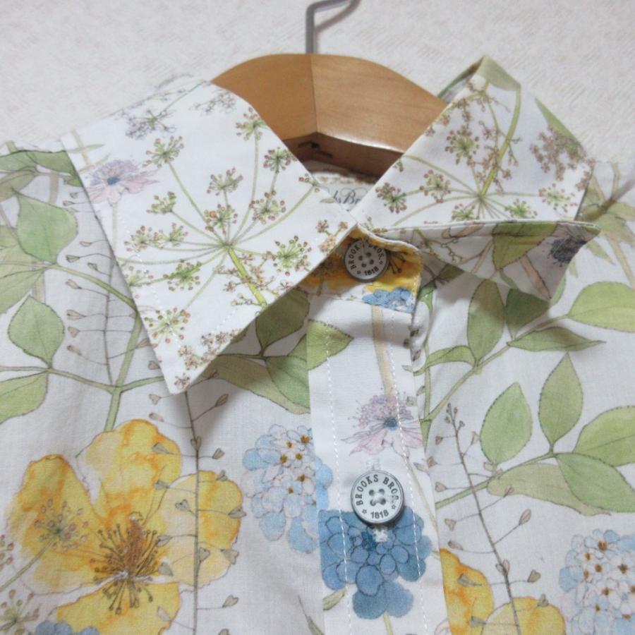 7 ブルックスブラザーズ BrooksBrothers 花柄 ブラウス シャツ Brooks 