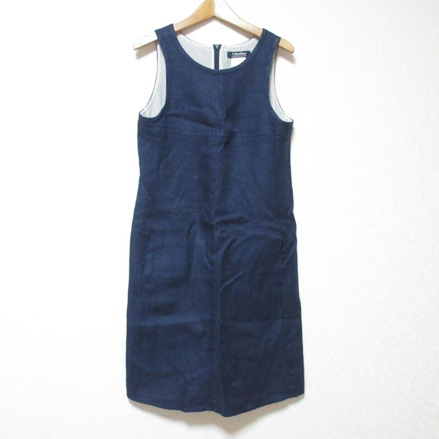 e3 未使用　MaxMara　マックスマーラ　ノースリーブワンピース　42 アウトレット】Max Mara マックスマーラ ノースリーブワンピース